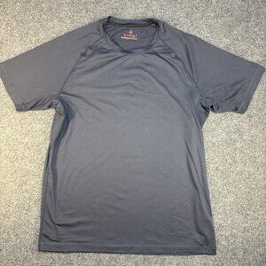 Rhone T-Shirt Mens L Dark Grey Short Sleeve Performance Stretch Athletic Workout